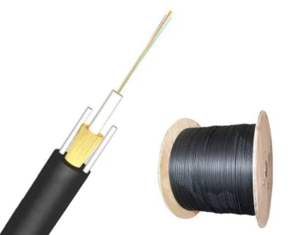 2 4 8 12 Cores Single Mode Outdoor Fiber Optic Cable GYFXTY FRP Strength member