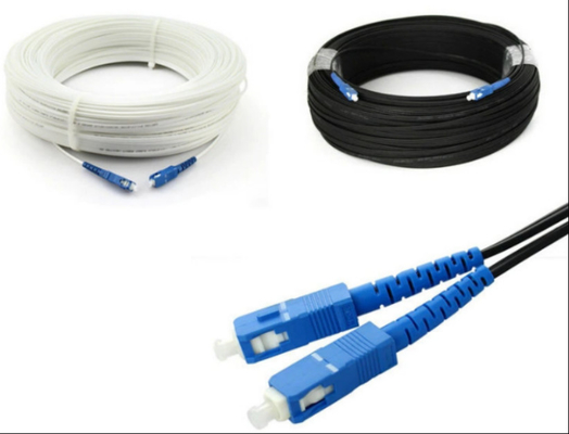 2mm 3mm SC UPC से SC APC पैच कॉर्ड G657A SX डुप्लेक्स फाइबर ऑप्टिक