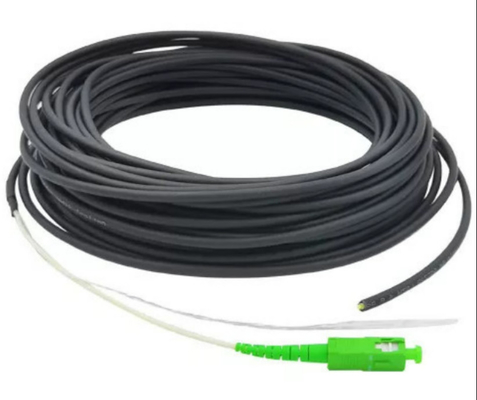 ब्लैक LSZH शीथ SC APC FTTH पैच कॉर्ड FTTH ड्रॉप केबल 50M 20M SC UPC