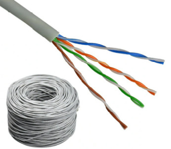 Fluke Test UTP Cat5e 24awg ईथरनेट केबल 1000ft पर्यावरण संरक्षण
