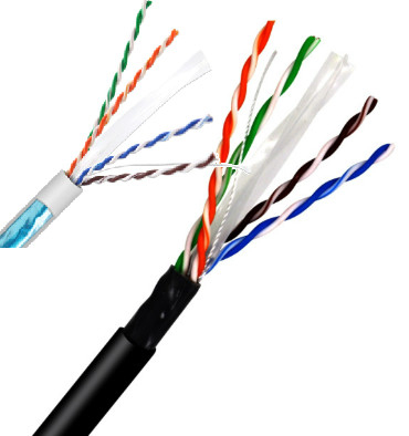 8 कोर पहनने के प्रतिरोध प्रत्यक्ष दफन Cat6 1000ft LSZH जैकेट